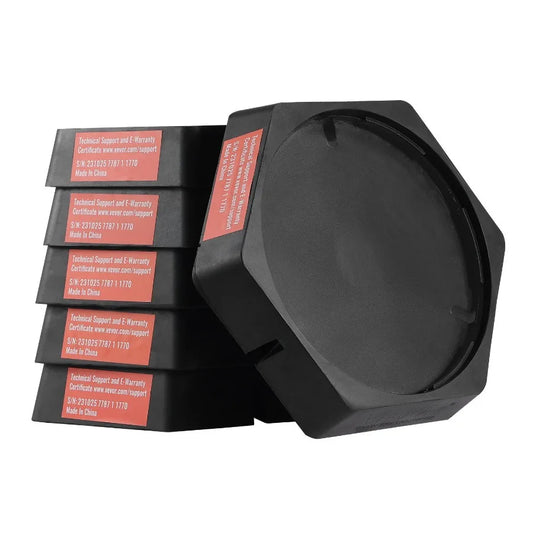 RV Leveling Pads 9 Inch Round Feet 5000 Lb Capacity Jack