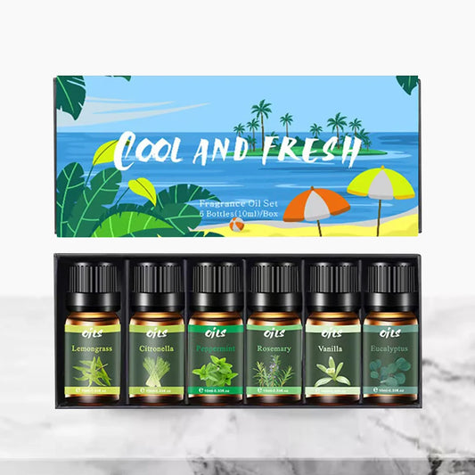 6 in 1 Essential Oil Diffuser Kit with Eucalyptus and More