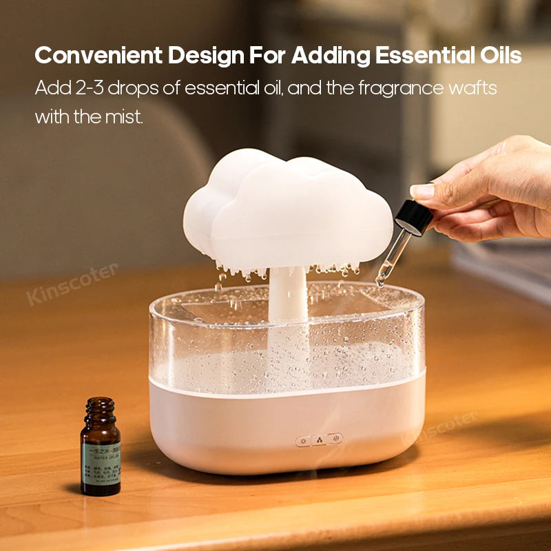 Cloud Air Humidifier Ultrasonic Aroma Oil Diffuser Night Light