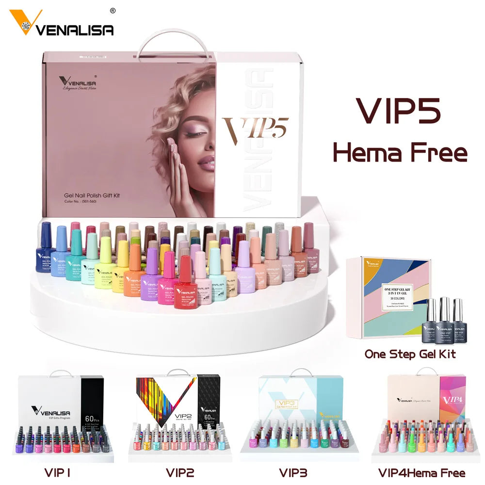 Venalisa TPO Free 36 Color Gel Nail Kit With Display Case