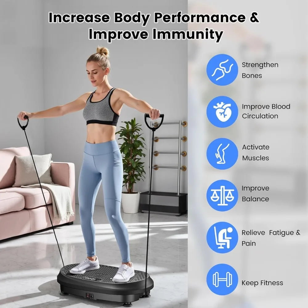 Vibration Plate Exercise Machine Full Body Fitness Platform