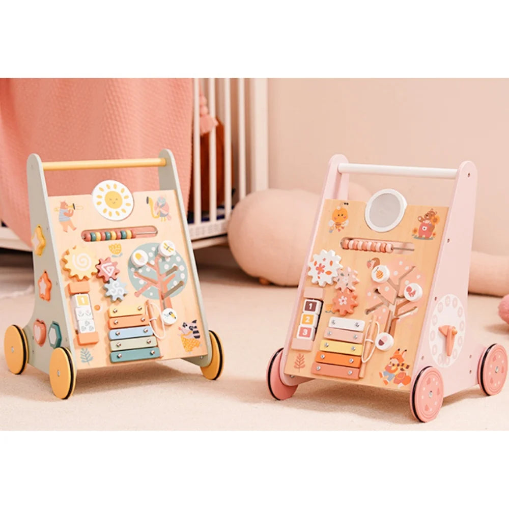 Robotime Robud Wooden Baby Walker Montessori Push Toy 49x37cm