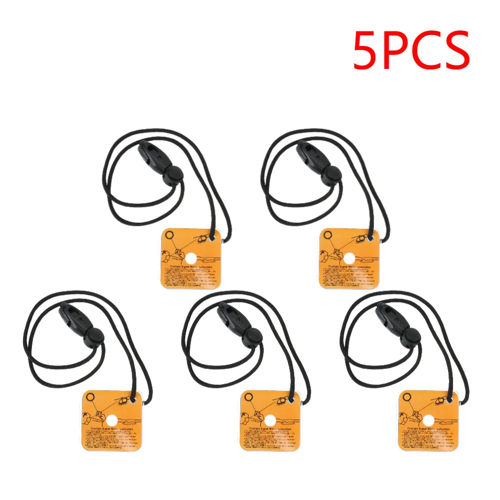 Emergency Survival Mirror With Whistle Outdoor Gear Kit