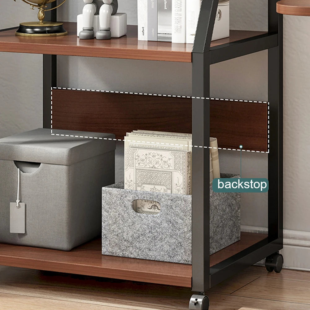 Printer Stand 3 Tier Rolling Cart With Wheels Home Office