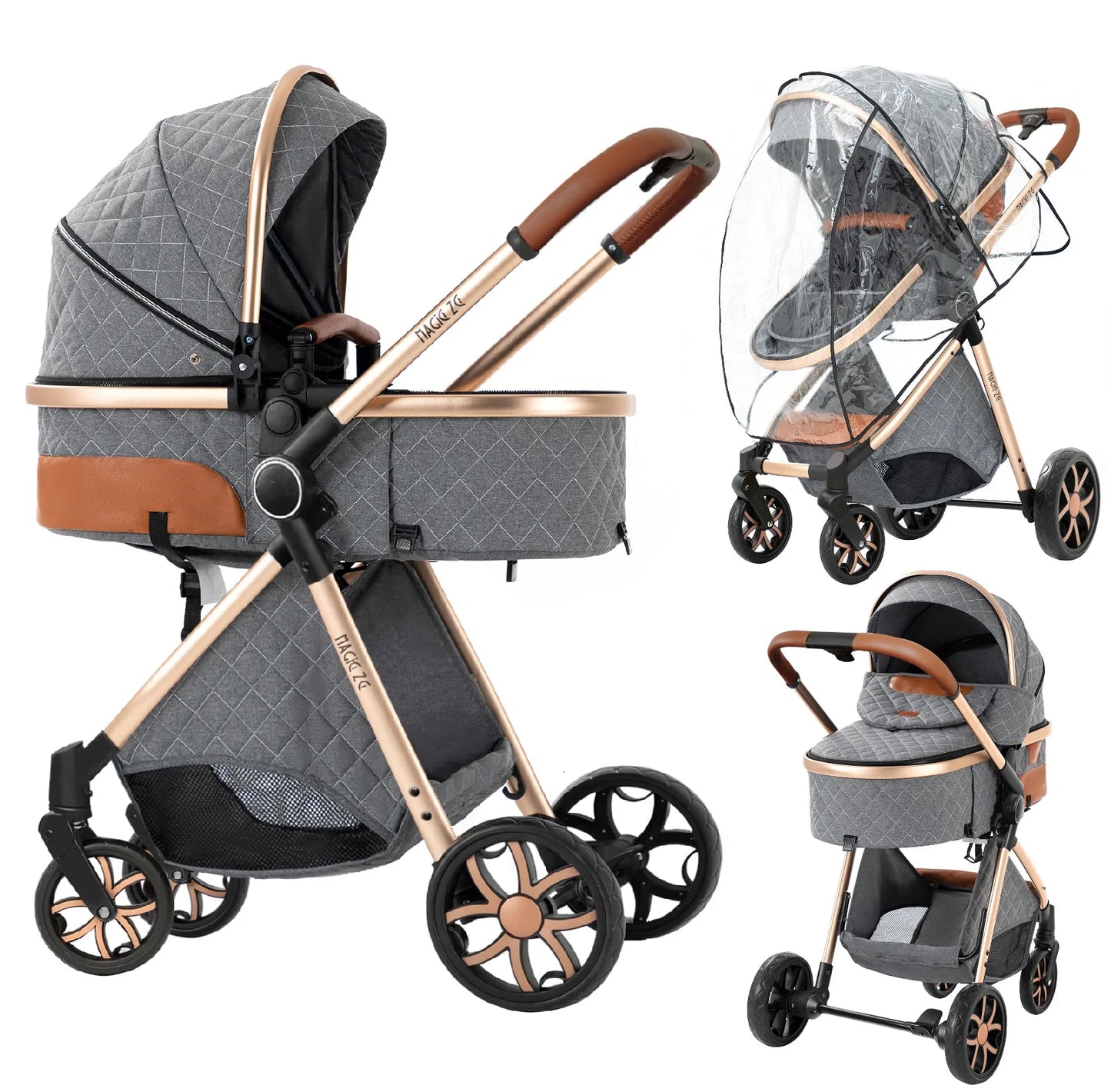 Lightweight Baby Travel System Stroller and Carriage 0-2 Years