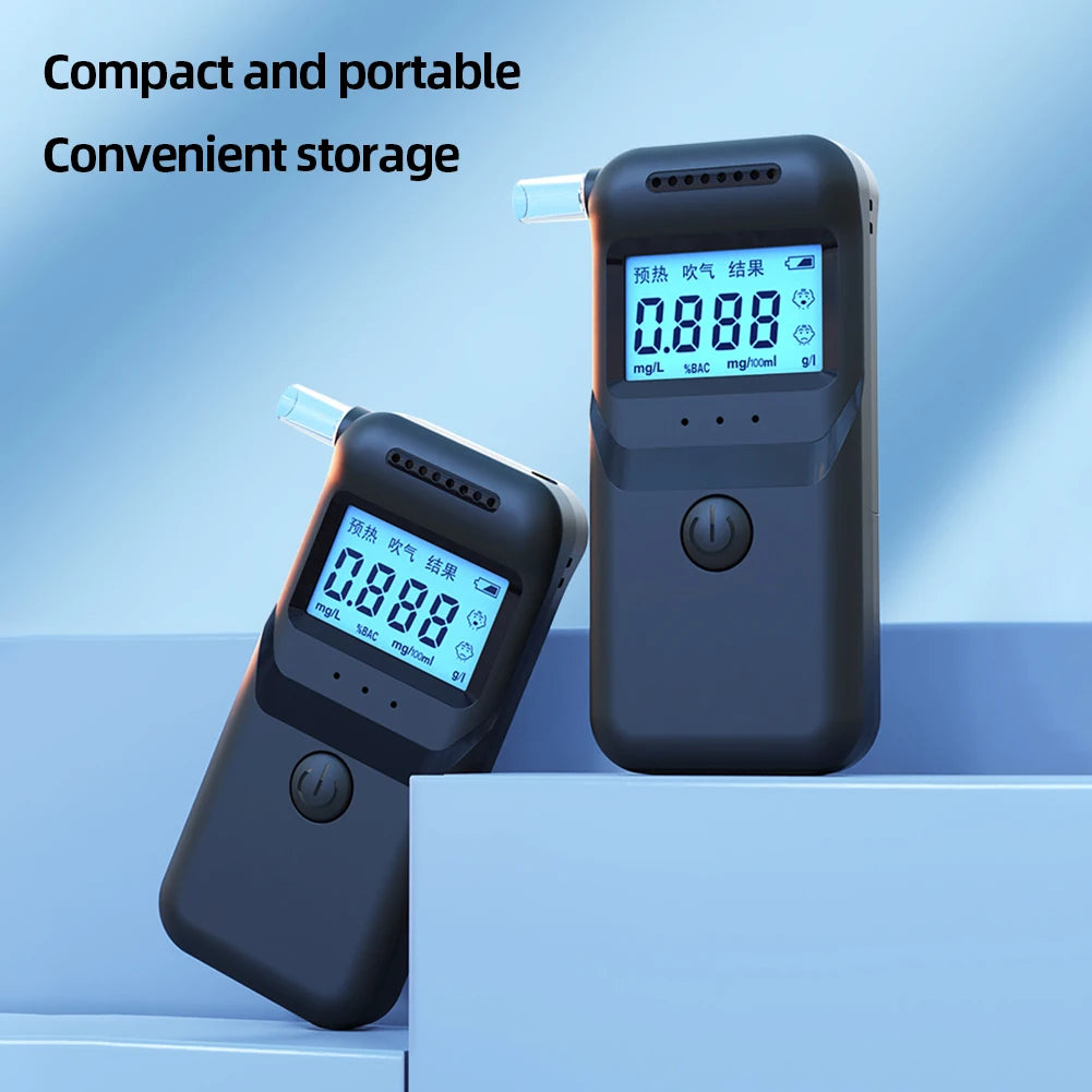 Digital Breathalyzer LCD Display Handheld Alcohol Analyzer