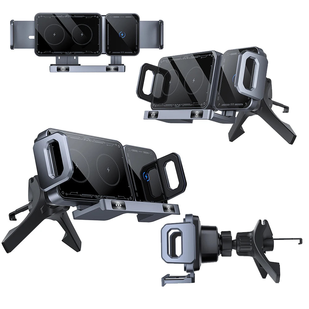Car Wireless Charger One Touch Rotatable Vent Phone Mount