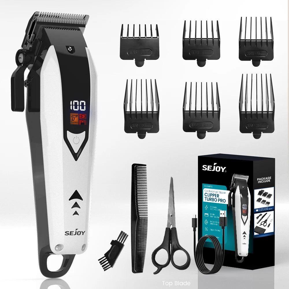 Sejoy Professional Hair Clipper Kit Cordless Trimmer F58