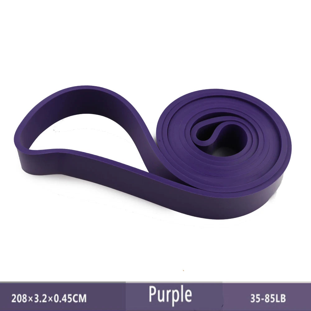 Natural Rubber Resistance Bands 41 Inch Belt For Pull Ups