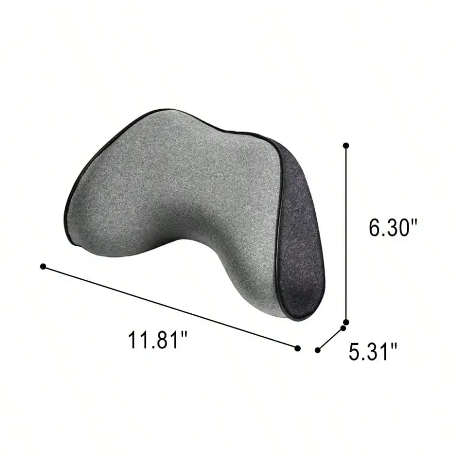 Pack Of 2 Memory Foam Car Head Support Grey Universal Fit