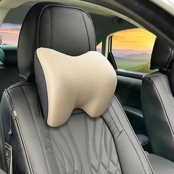2 Pack Car Headrest Pillow Memory Foam Neck Support
