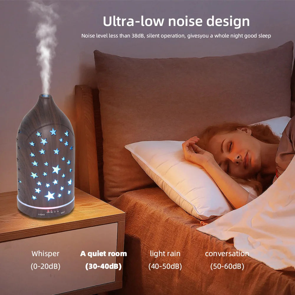 Very Quiet 7-Color LED Aromatherapy Humidifier BPA-Free