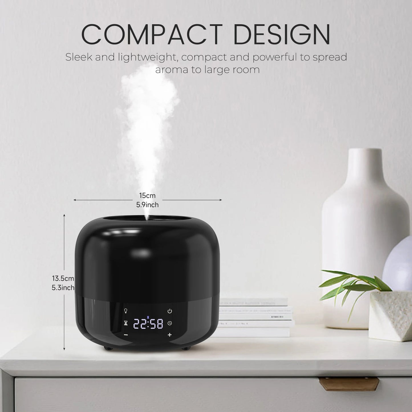 Sejoy Ultrasonic Air Humidifier Aroma Diffuser with Timer