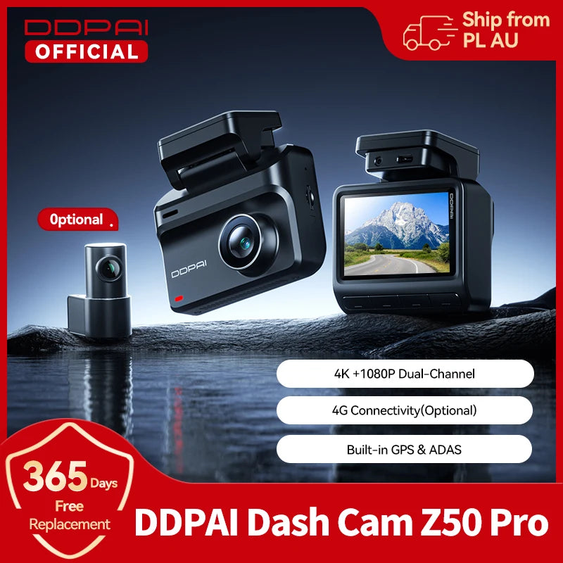 DDPAI Z50 Pro 4K Dash Cam 5G WiFi GPS ADAS Parking Monitor
