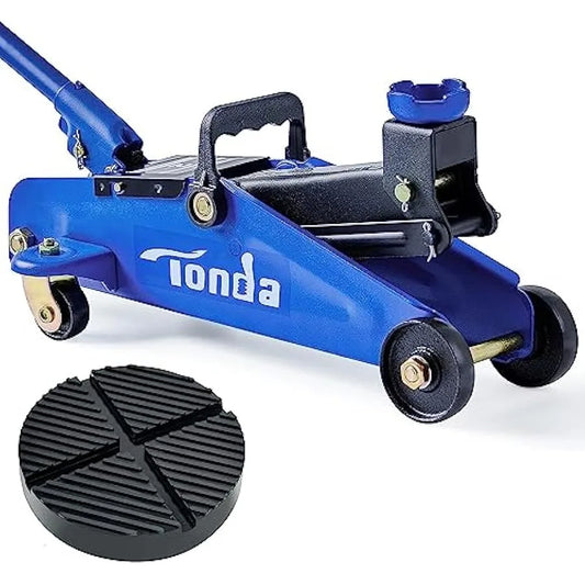 Tonda Blue Floor Jack With Rubber Pad 1 Pack For Home