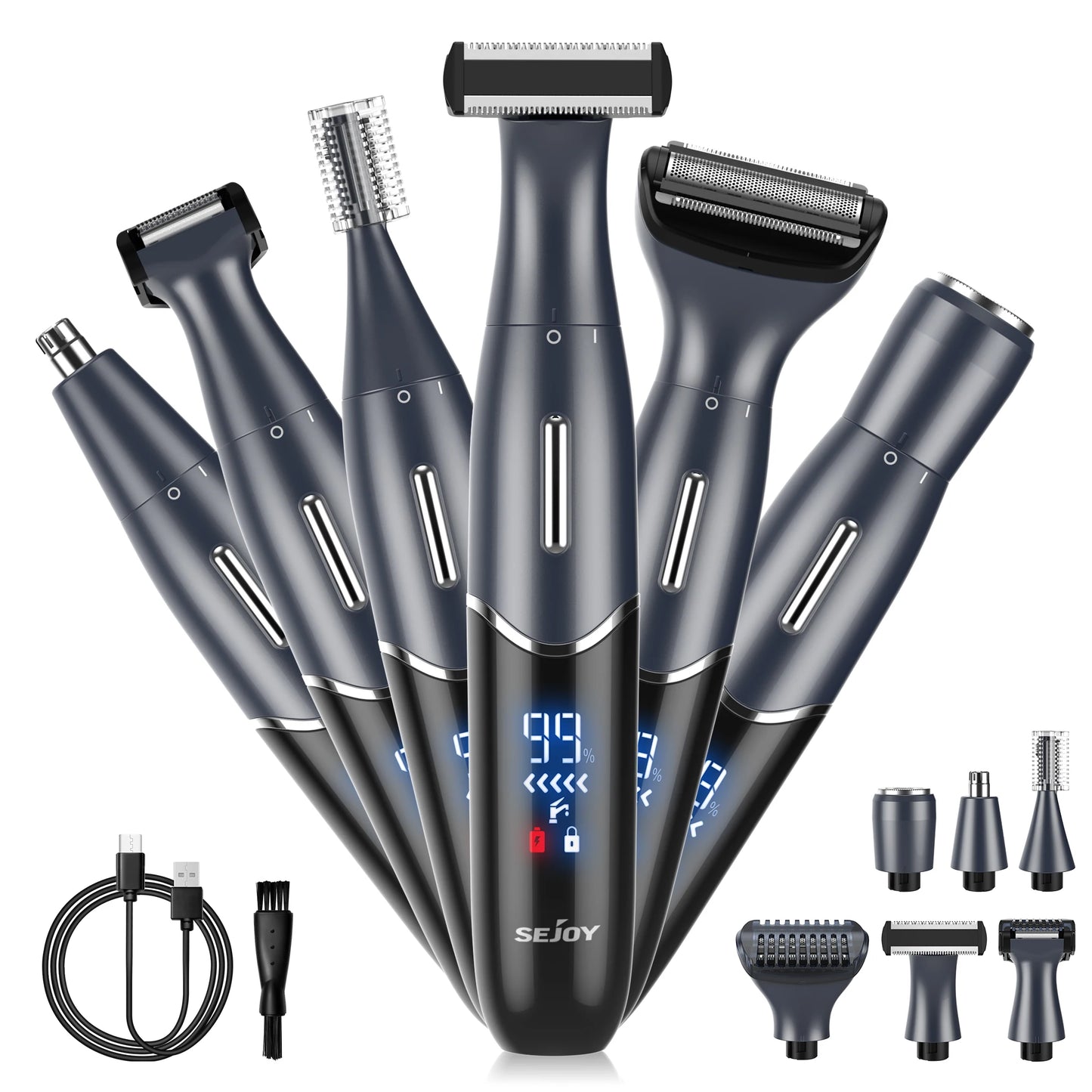 6 In 1 Women Electric Razor Epilator For Body Face Bikini