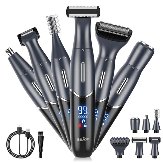 6 In 1 Women Electric Razor Epilator For Body Face Bikini