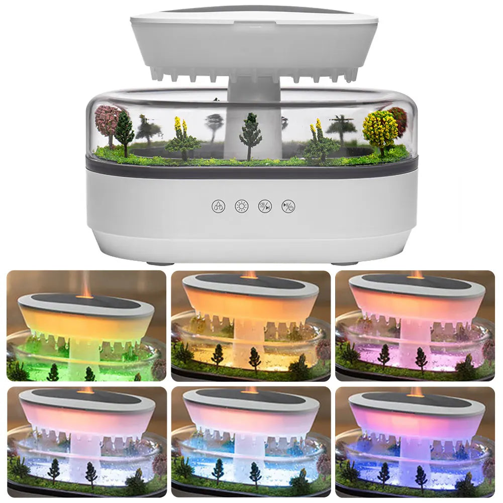 Rain Cloud Humidifier Aroma Diffuser with Night Light 7 Colors