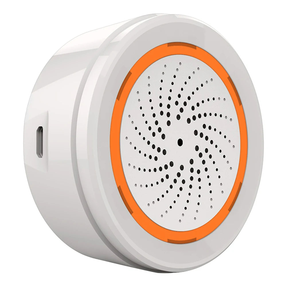 Smart Siren Alarm Tuya Zigbee Sound Light Sensor Security