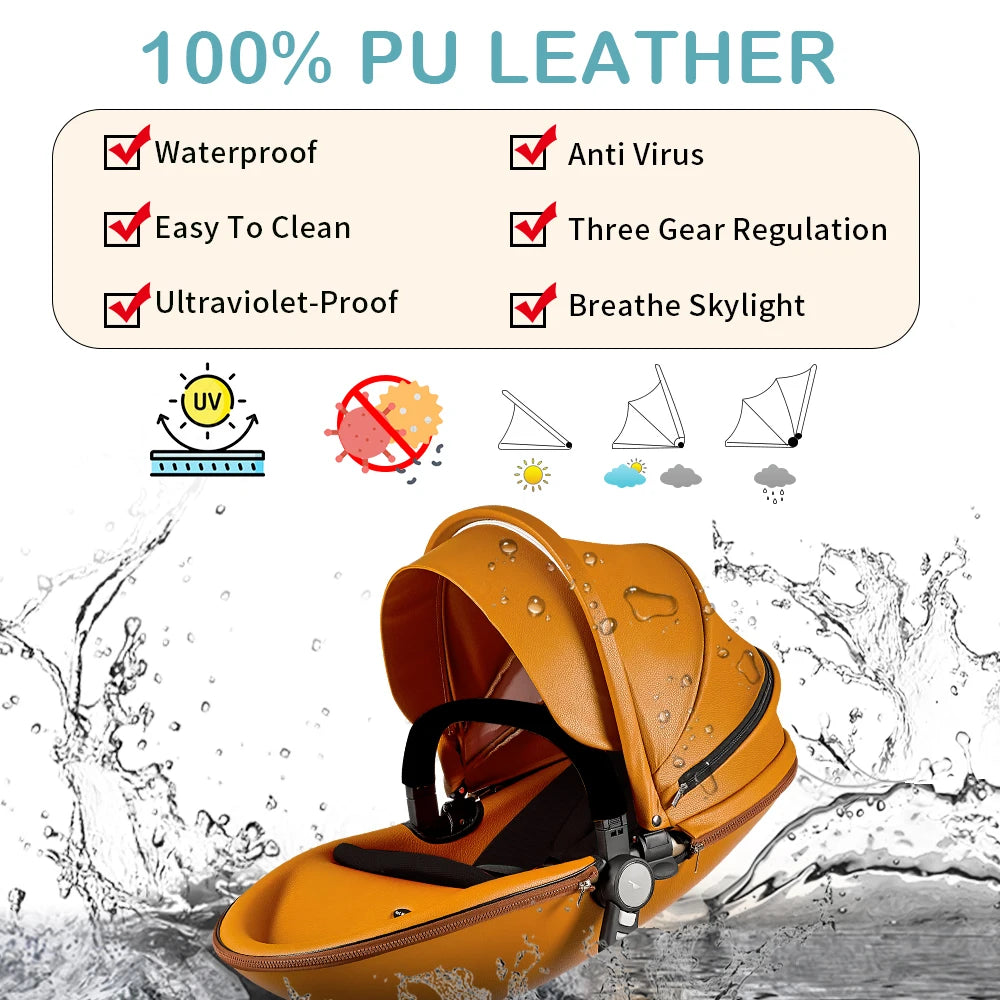 Hot Mom F22 3in1 Baby Stroller Adjustable Seat Aluminum Frame