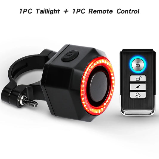 Awapow Bicycle Taillight Alarm USB Charging Anti Theft