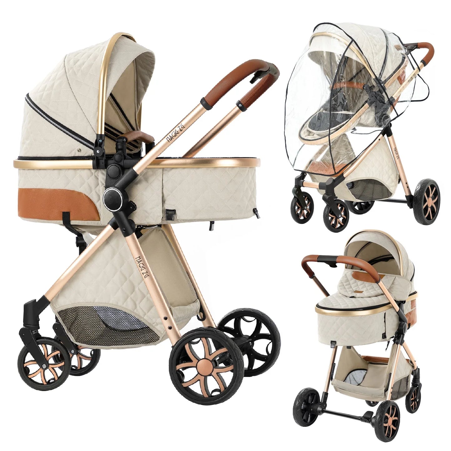 Lightweight Baby Travel System Stroller and Carriage 0-2 Years