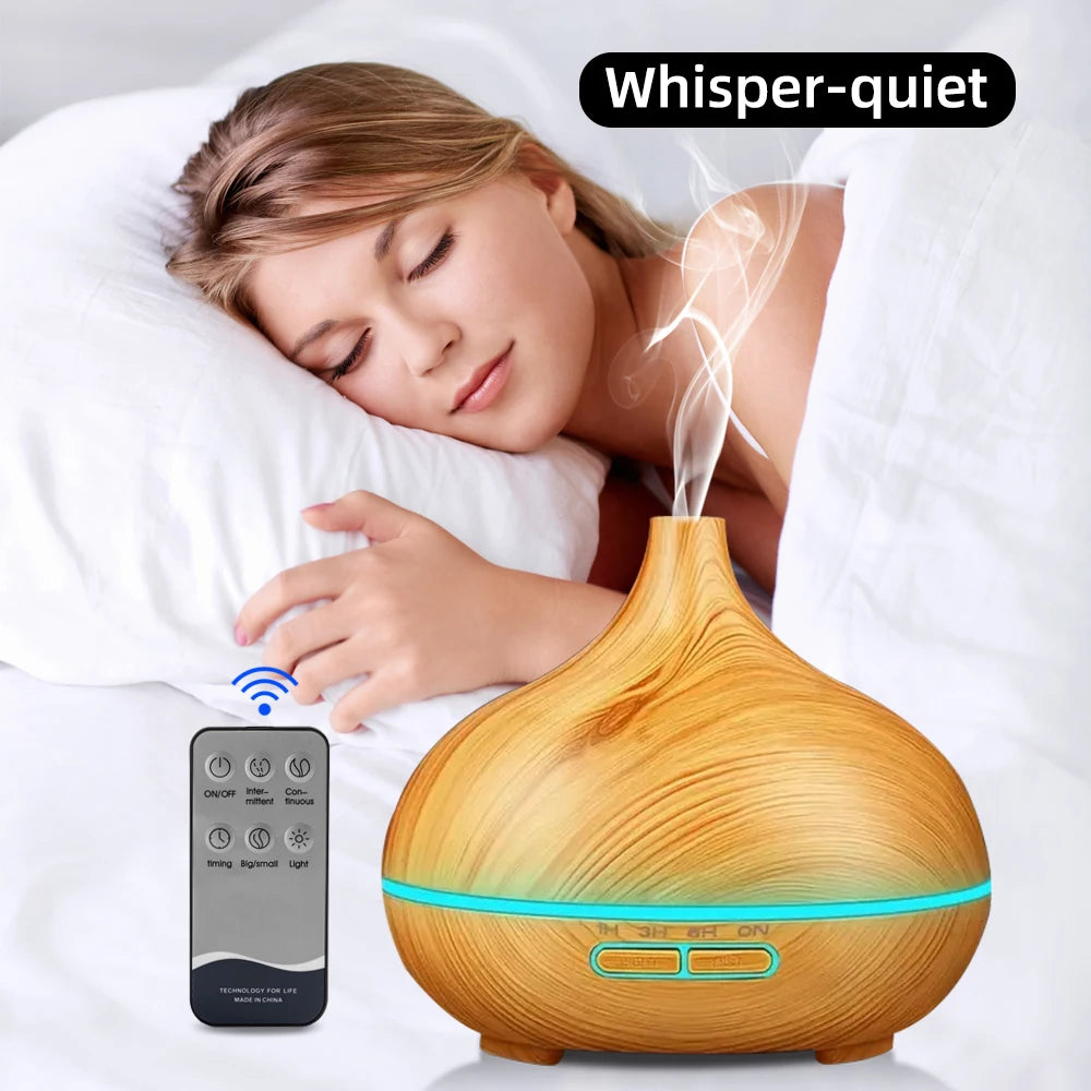 Oil Diffuser With 6 Oils Remote Control Ultrasonic Humidifier