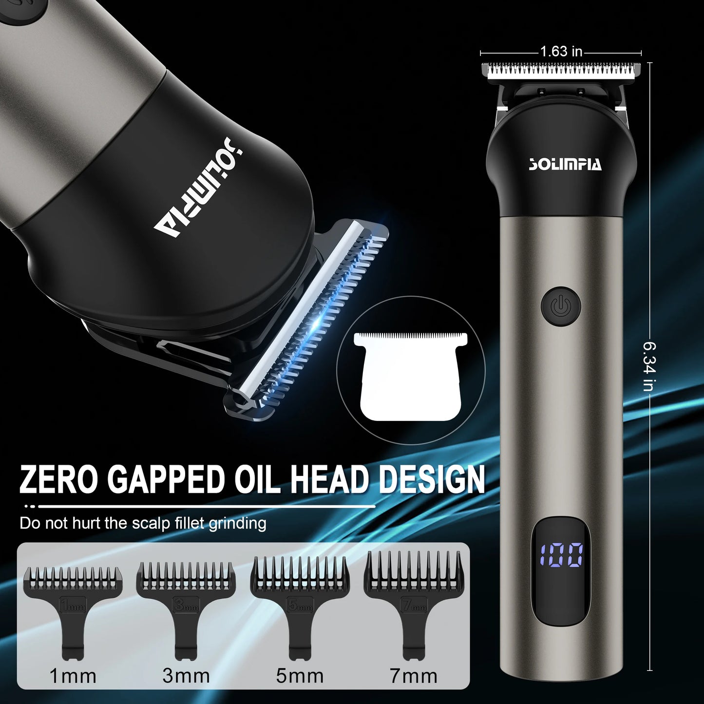 Hatteker All In One Hair Trimmer 7 Blades Nose Trimmer Kit