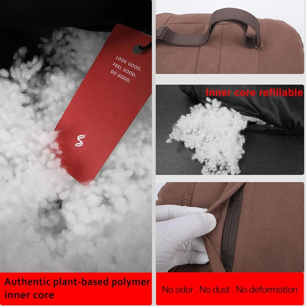 Car Neck Pillows Headrests Suede Superfiber Cushions