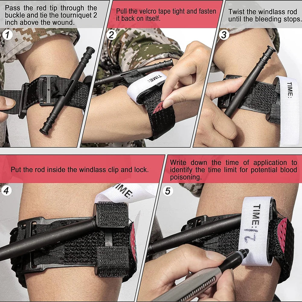 Emergency Tourniquet Set 5 10 25 Pieces Outdoor Medical