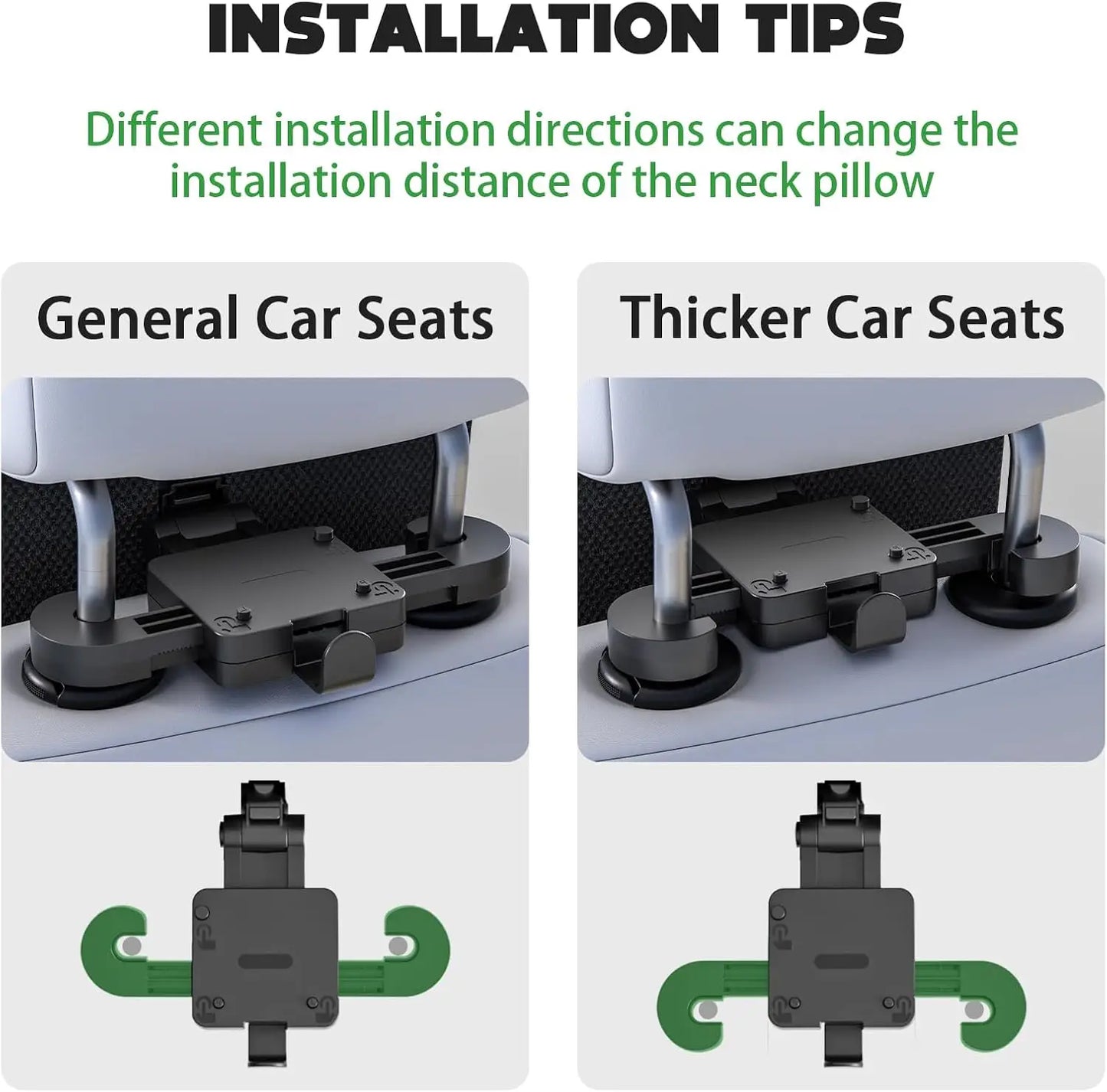 Car Headrest Pillow Memory Foam Cervical Support Velvet