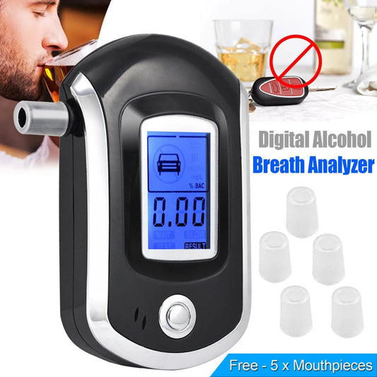 Digital Breath Alcohol Tester With LCD Display Handheld