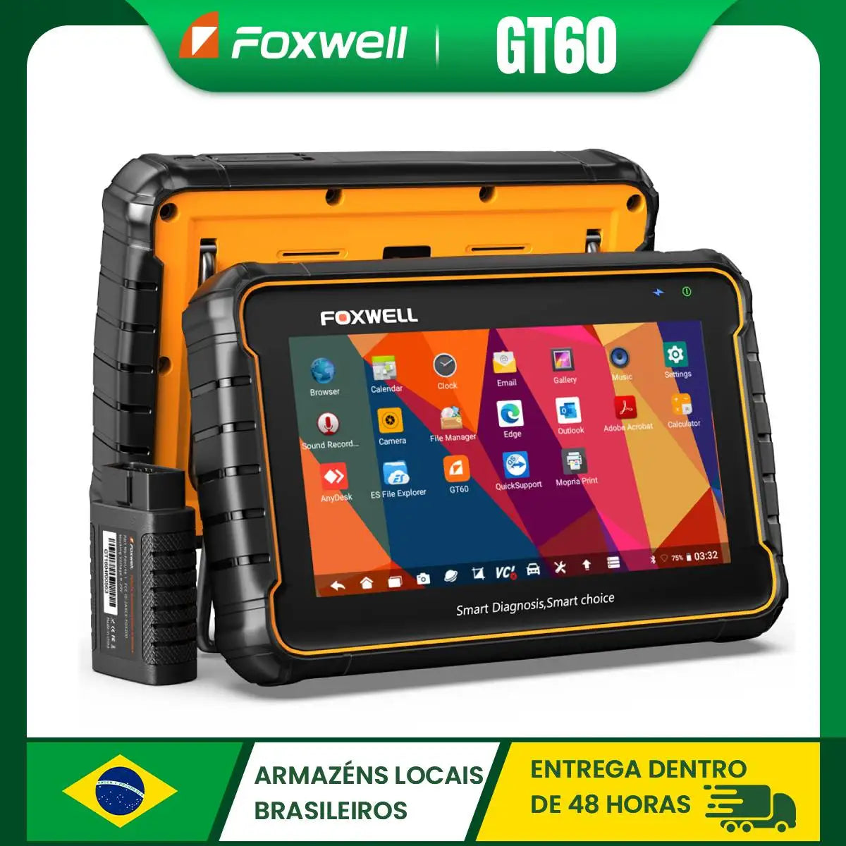 Foxwell GT60 OBD2 Bluetooth Scanner AllSystem Bidirectional