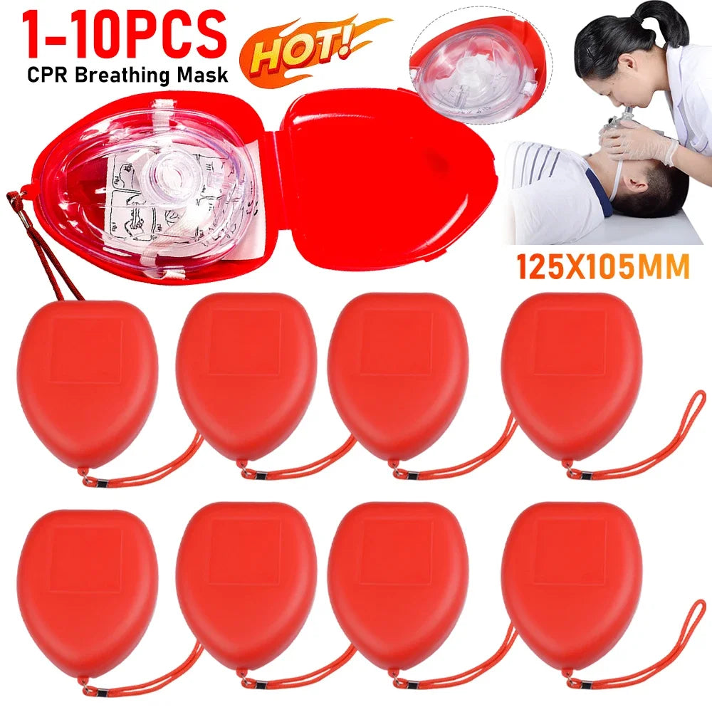 CPR Training Mask With One Way Valve Face Shield Kit