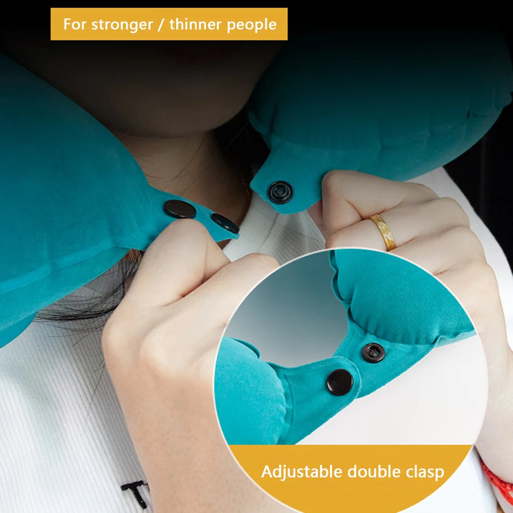 Car Neck Pillow U Shaped Air Cushion Office Travel Headrest