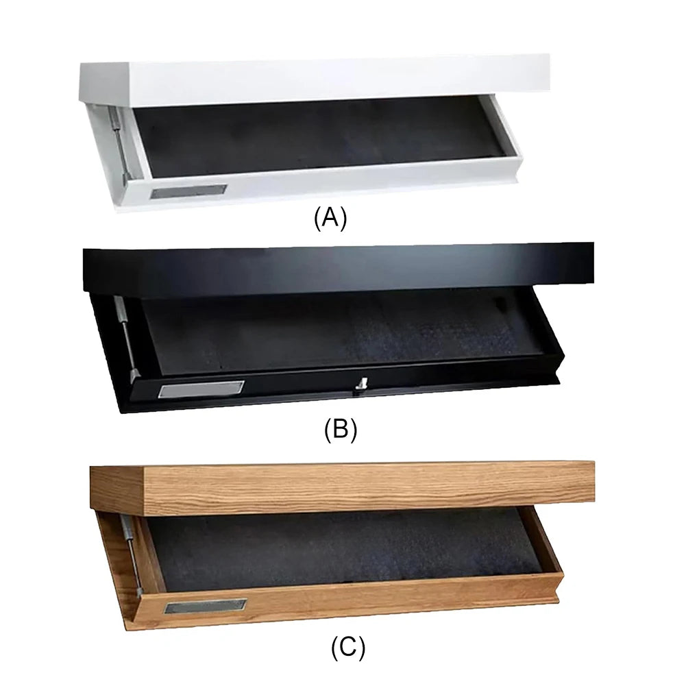 Wooden Concealed Floating Shelf With Secret Compartment