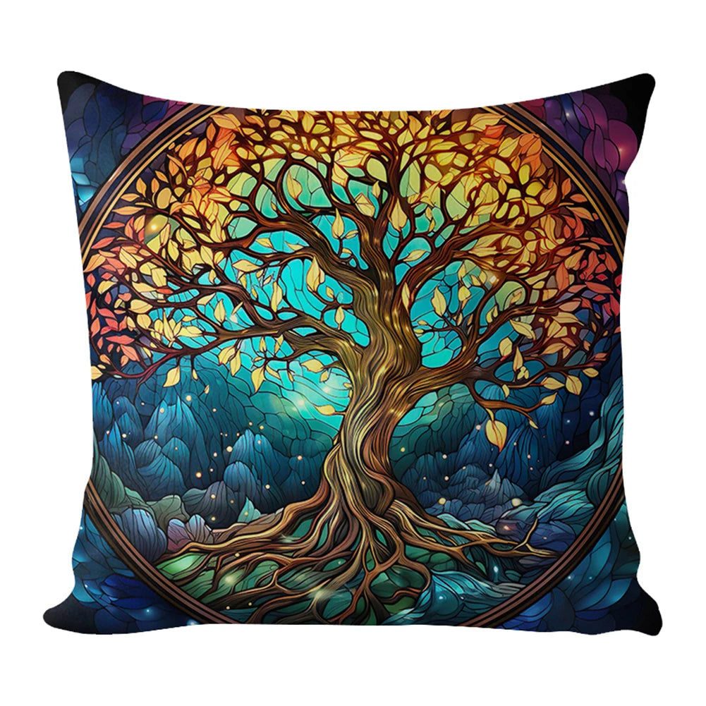 17.72 Inch Cross Stitch Pillow Cover Kit for Beginners Craft