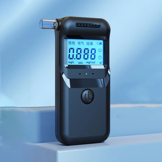 Digital Alcohol Breathalyzer With LCD Display 5 Mouthpieces