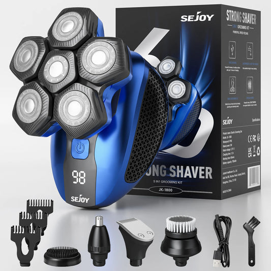 Sejoy 6D Floating Men Electric Shaver Wet Dry Beard Trimmer