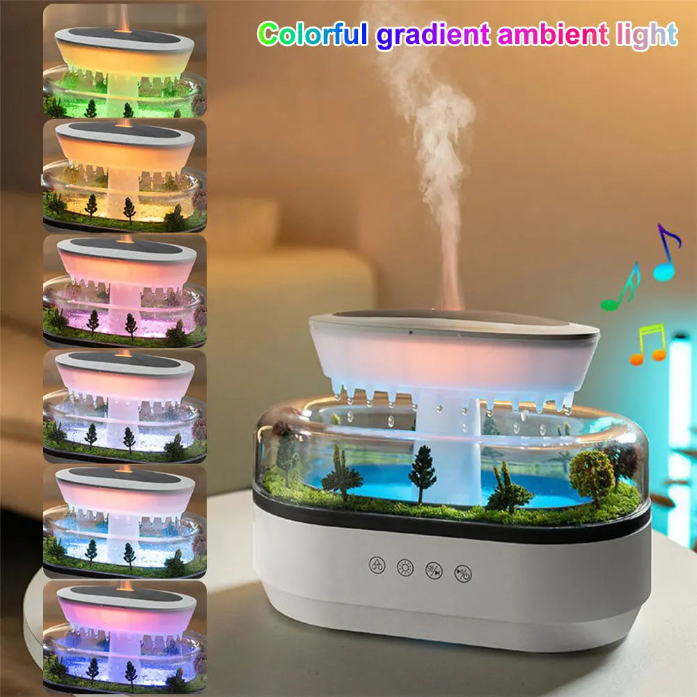 Rain Cloud Humidifier Aroma Diffuser with Night Light 7 Colors