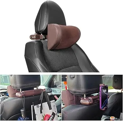 Car Neck Pillow Memory Foam Adjustable Headrest With Holder