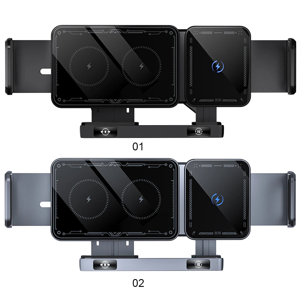 Car Wireless Charger One Touch Rotatable Vent Phone Mount