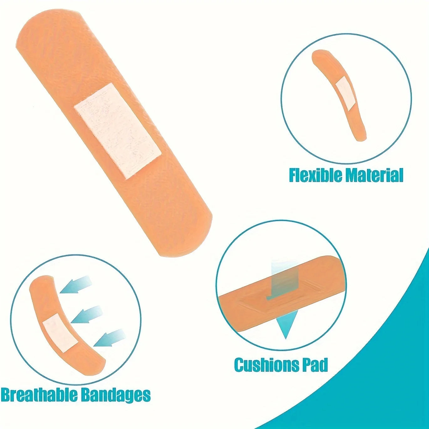 40 Pcs Finger Tip Bandages Variety Pack Adhesive Bandages