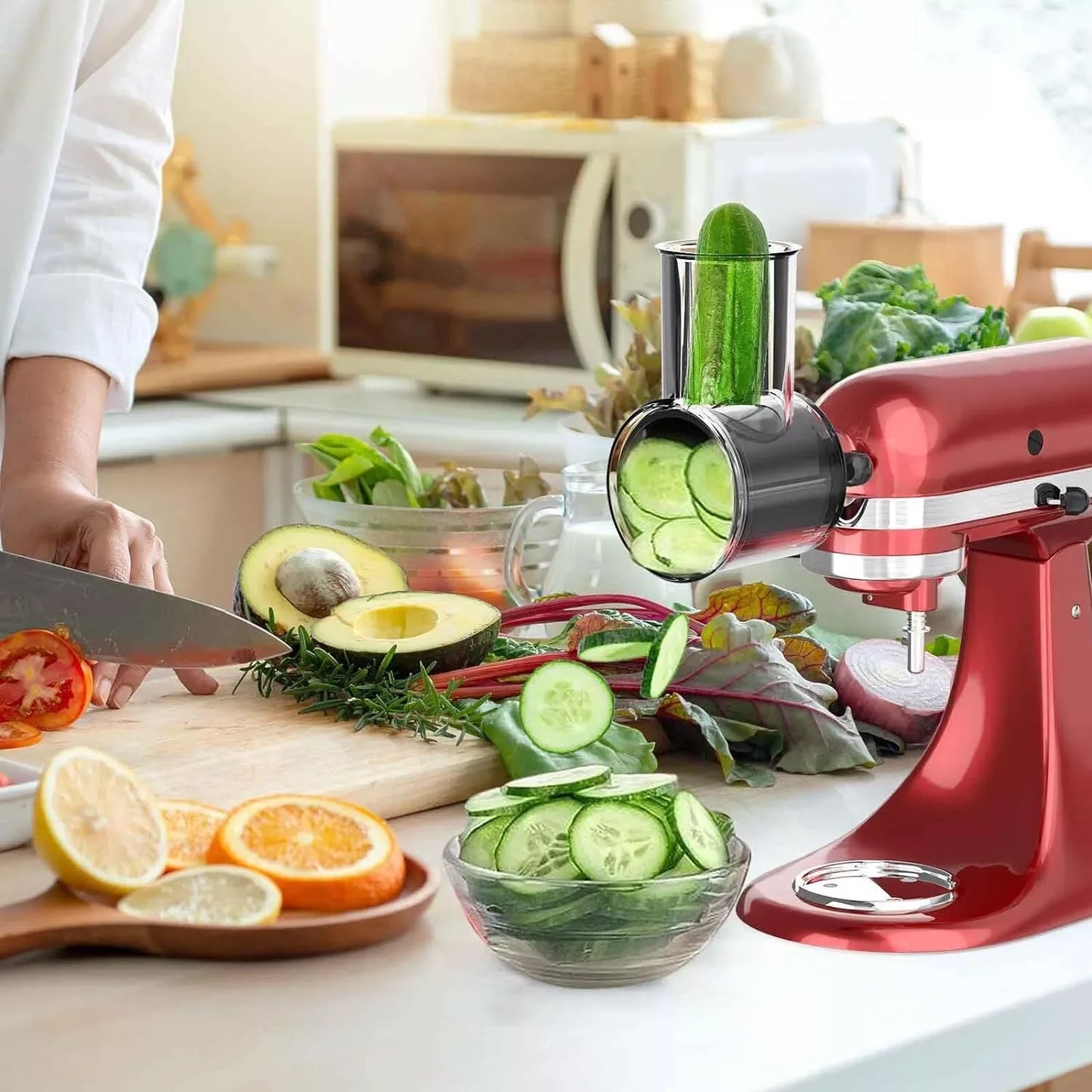 Grater Slicer Shredder Attachment For KitchenAid Mixer