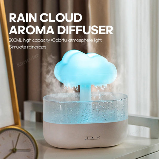 Cloud Air Humidifier Ultrasonic Aroma Oil Diffuser Night Light