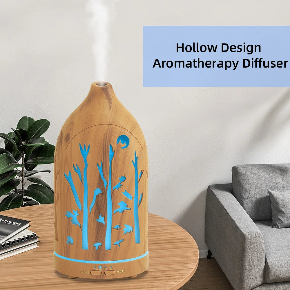 7-Color LED Aromatherapy Diffuser with Essential Oils Set