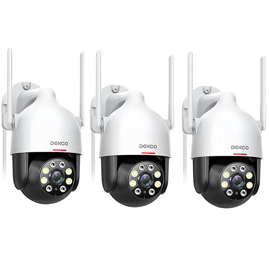 DEKCO PTZ 3MP WiFi Outdoor Dome Camera Motion Detection