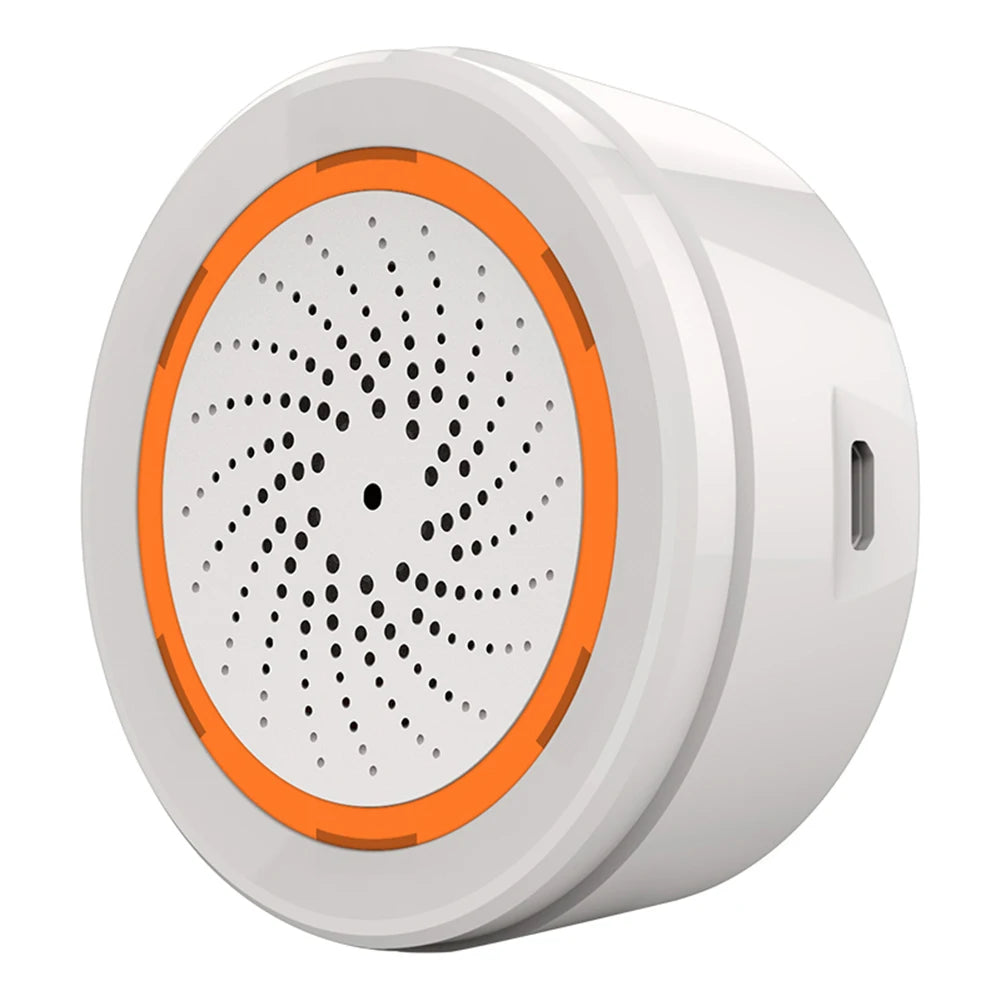 Smart Siren Alarm Tuya Zigbee Sound Light Sensor Security