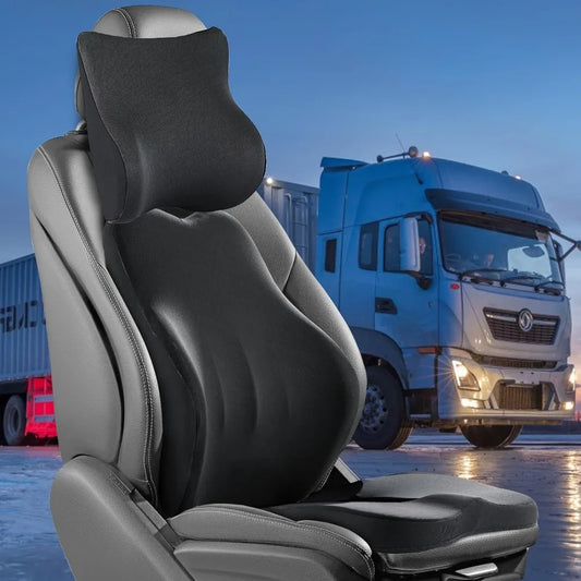 Memory Foam Truck Seat Cushion 3 Piece Set Back Support