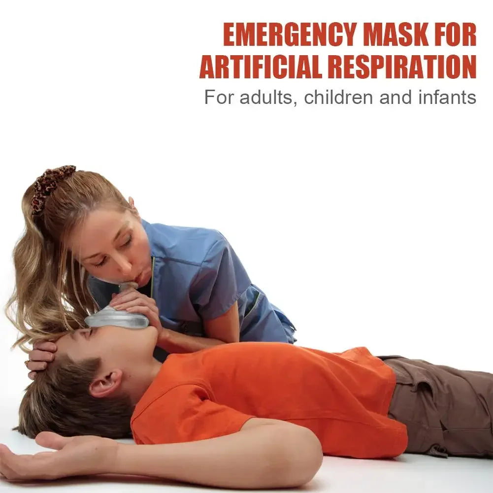 CPR Training Mask With One Way Valve Face Shield Kit